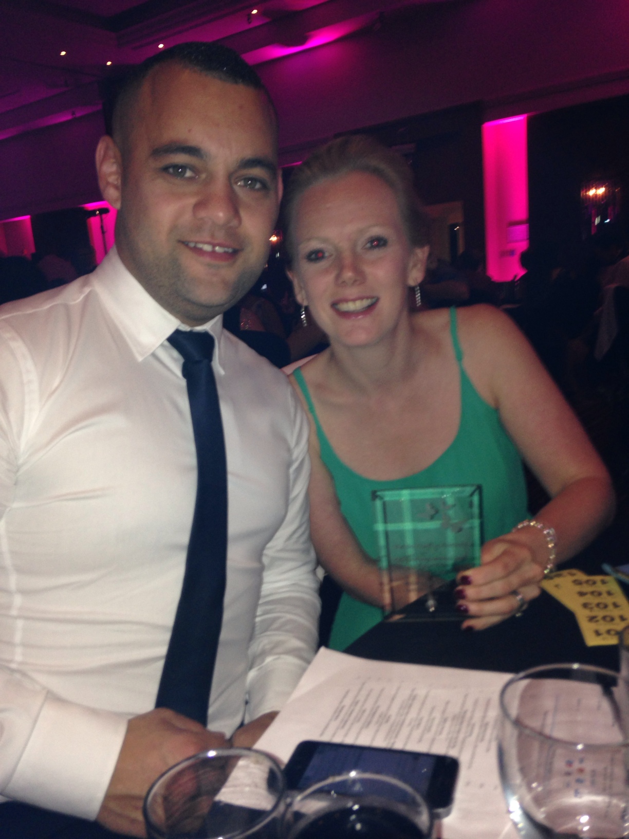 Gavin and Charlotte at the Butterfly Awards