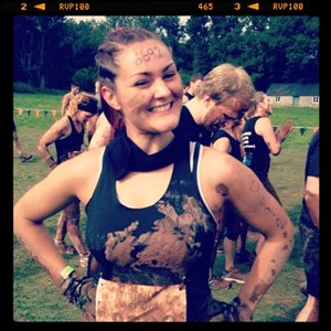 Picture of Wev finishing a tough mudder